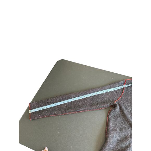 Eileen Fisher Sweater Orange Cozy Soft Basic Wool Reversible Funnel Neck Small - Picture 10 of 11